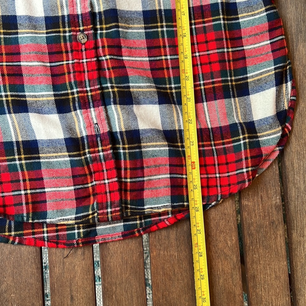 American Eagle Soft Material Plaid Button Down Fl… - image 5